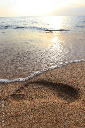 footprints in the sand