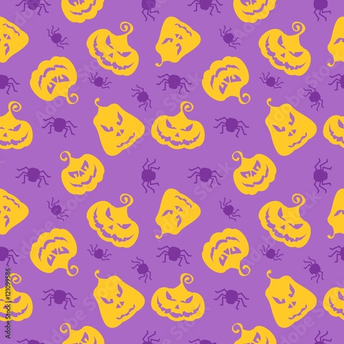 pattern pumpkin spiders lilac