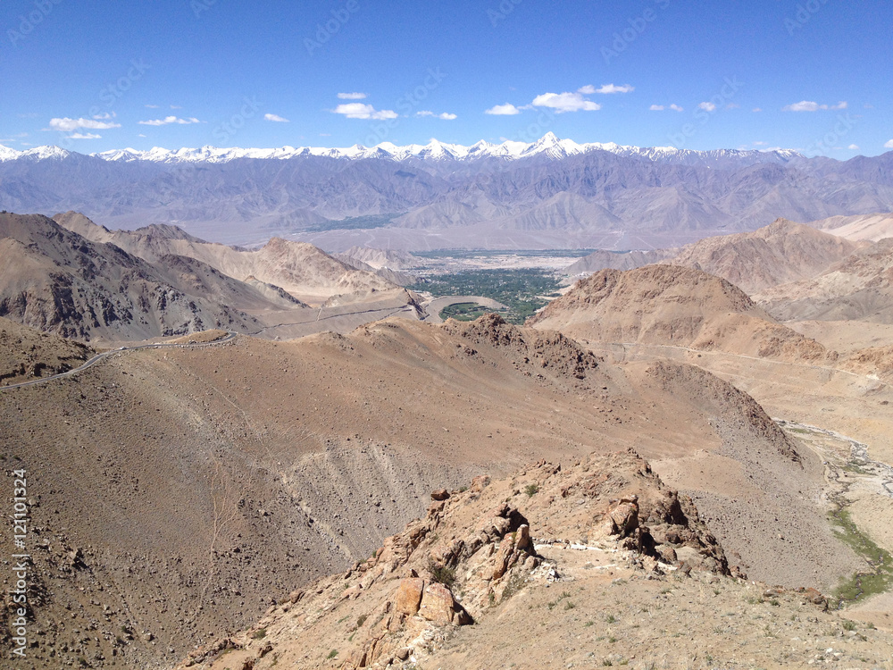 Khardungla Pass. The highest road in the World. Leh, Ladakh, Ind