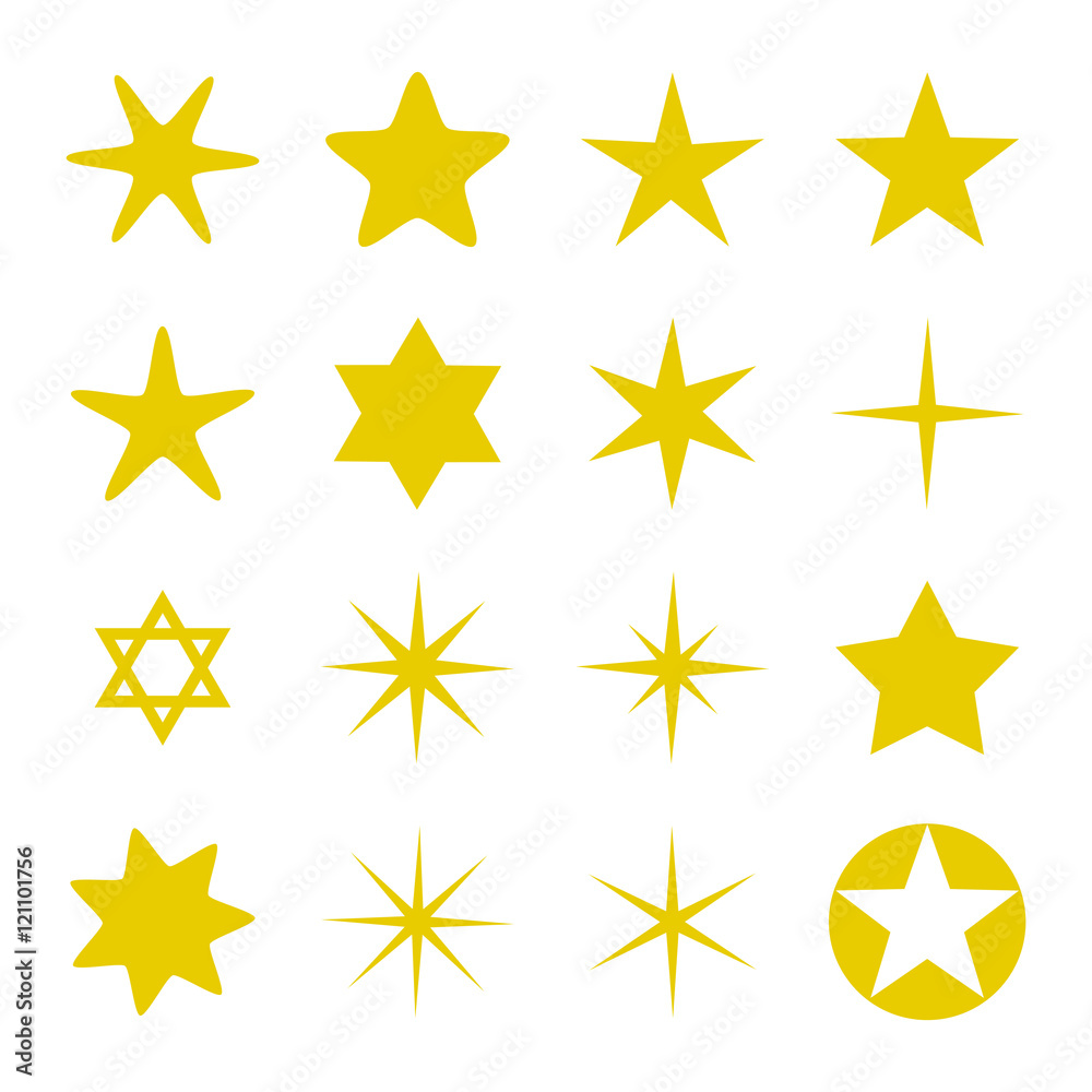 Star icon set vector Star icon set vector