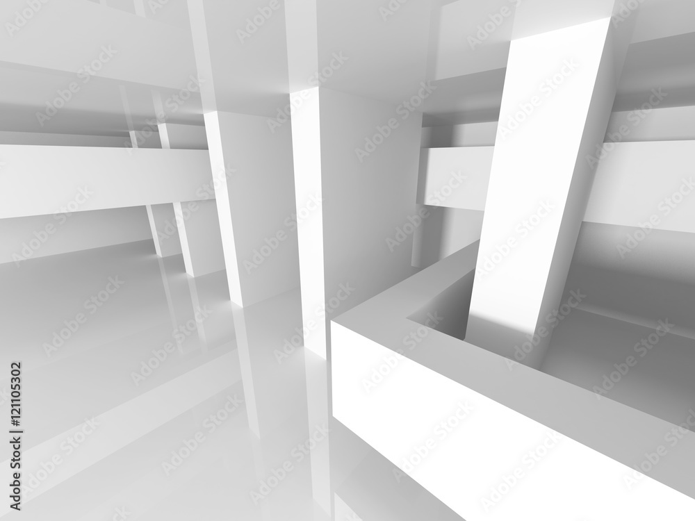 Obraz premium Abstract Architecture Modern Empty Room Interior Background