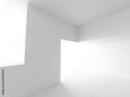 Abstract Modern White Architecture Background