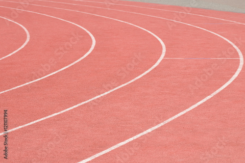 Running tracks in stadium