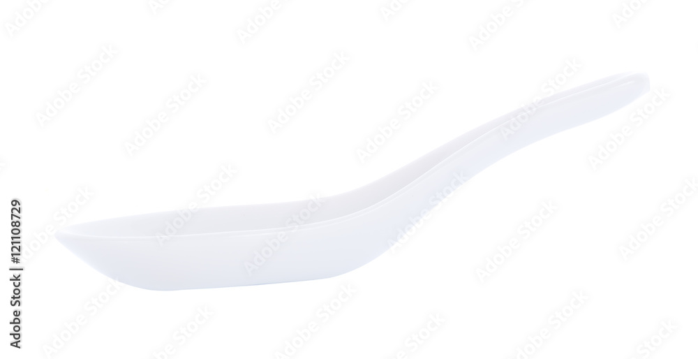 white spoon isolated on white background white spoon isolated on white background