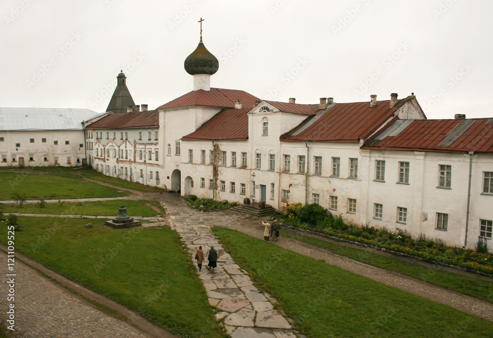 Spaso-Preobrazhensky Solovetsky monastery at Solovki islands in White sea