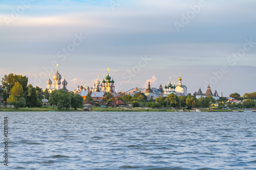View of the monastery from the lake Nero, Rostov Veliky, Russia