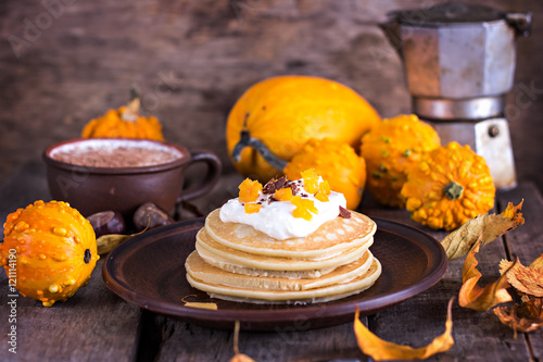 Pancake with pumpkin