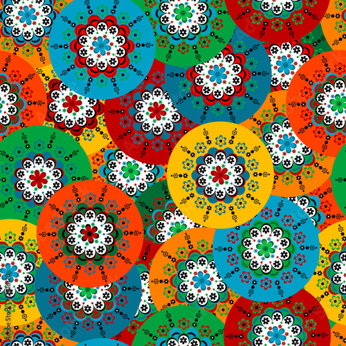Round ornaments seamless