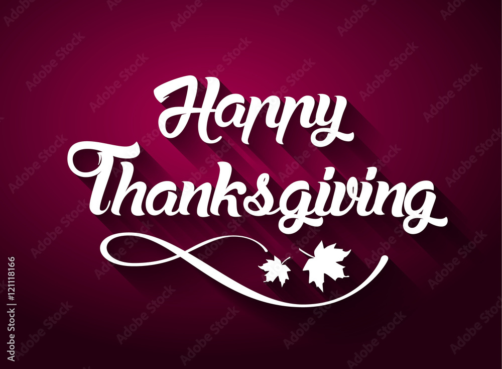 Thanksgiving greeting card with 