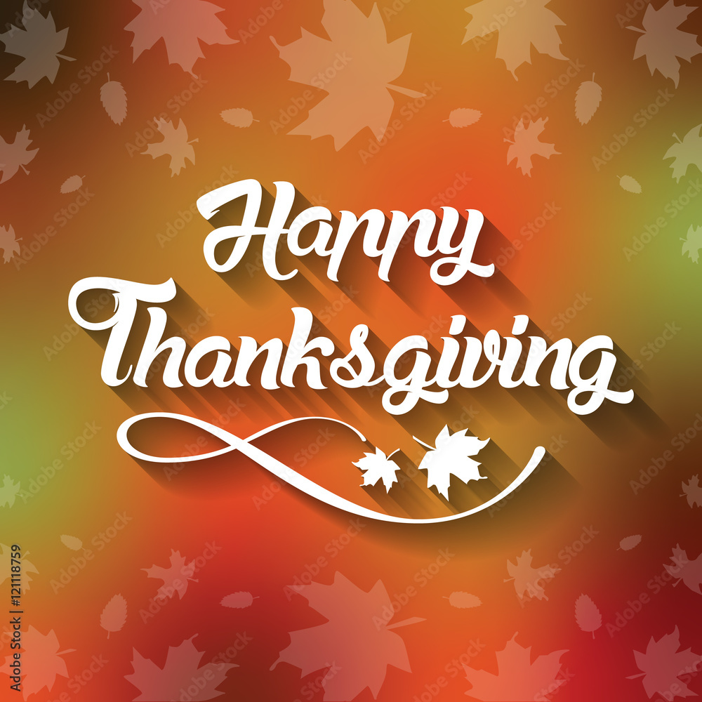 Thanksgiving greeting card with 