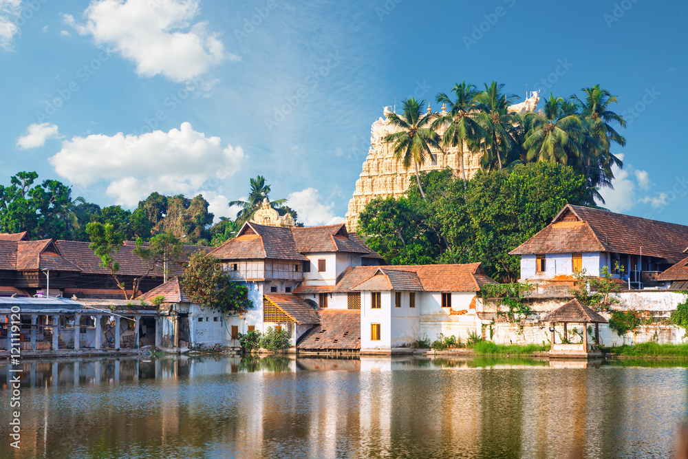 Padmanabhapuram Palace in front of Sri Padmanabhaswamy temple in Trivandrum Kerala India