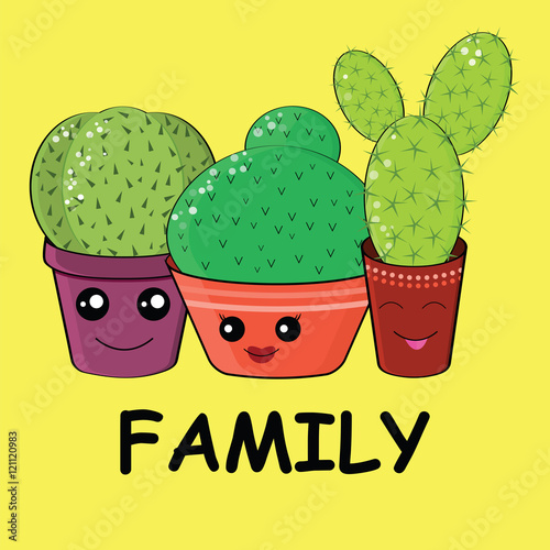 Hilarious family of cacti