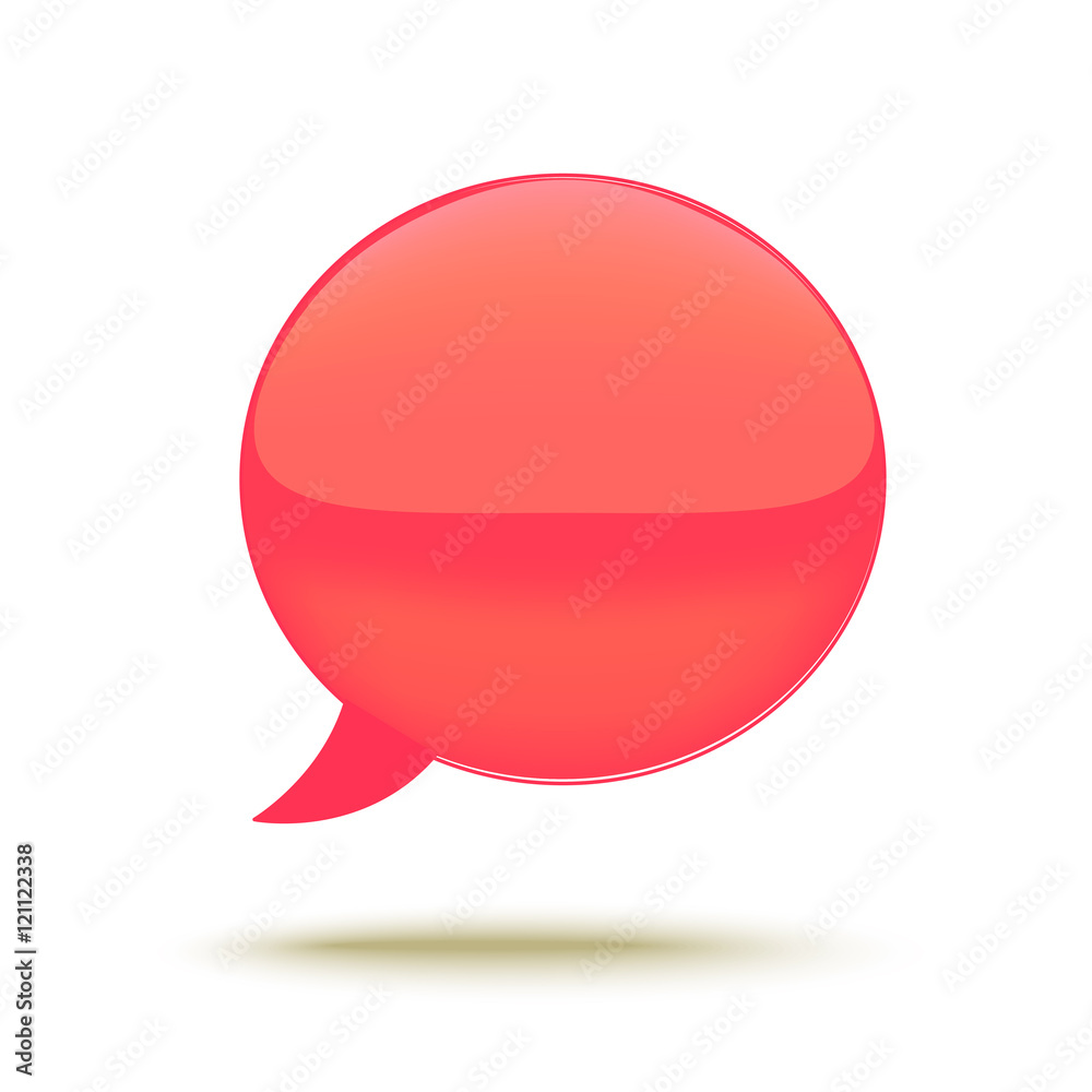 Realistic Glass Vector Speech Bubble. Realistic Glass Vector Speech Bubble.