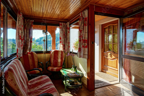 Countryside house comfortable interior in alsacien style