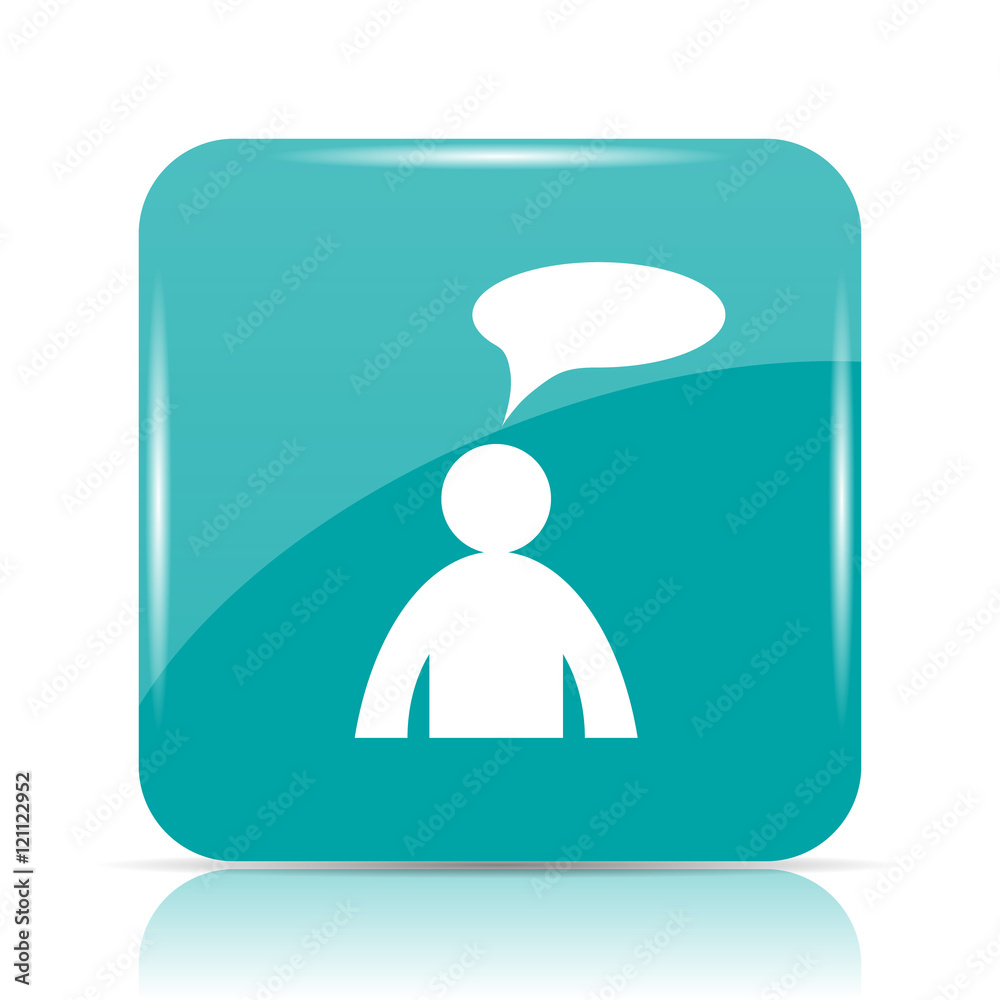 Comments icon - man with bubble Comments icon - man with bubble