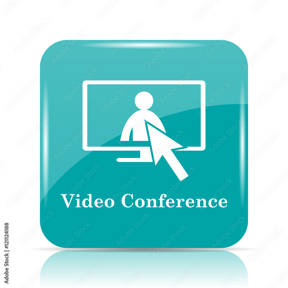 Video conference, online meeting icon Video conference, online meeting icon