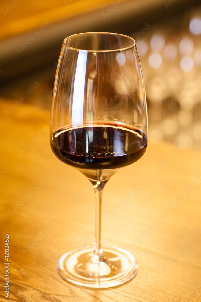 Red wine in a bar Red wine in a bar