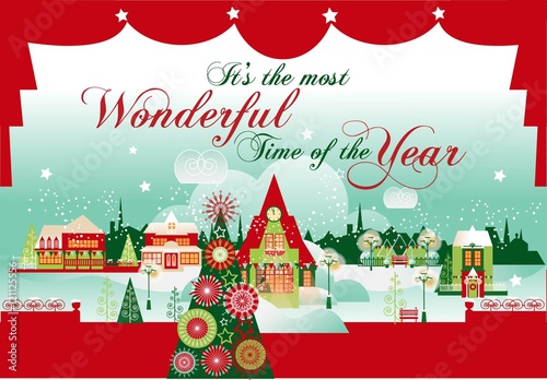 The Most Wonderful Time. Christmas Card. 