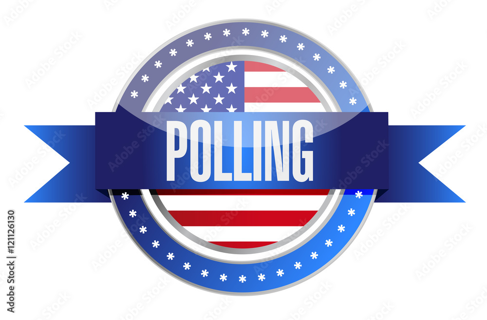 us polling seal illustration design graphic us polling seal illustration design graphic