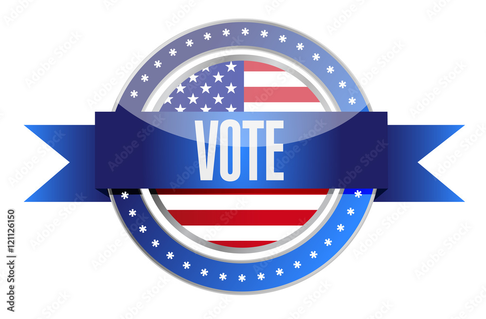 us vote seal illustration design graphic us vote seal illustration design graphic