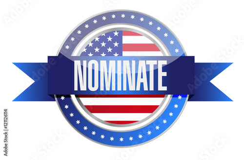 Fotografie us nominate seal illustration design graphic
