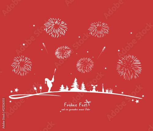 Weihnachten Feuerwerk