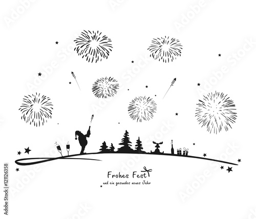 Weihnachten Feuerwerk