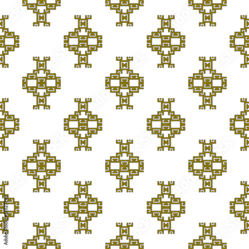 scheme for embroidery Nordic winter pattern Vector illustration.