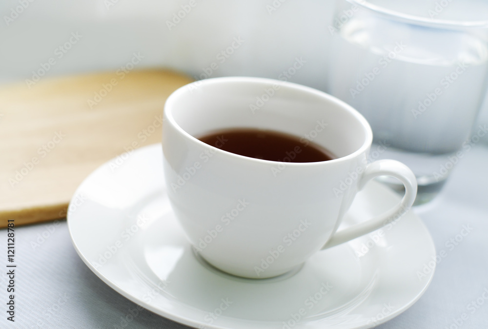 Coffee cup on white background