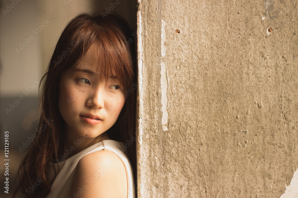 Fototapeta premium woman lonely