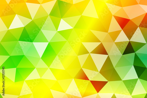 bright summer banner with polygonal shape. For relax design. Vector illustration.