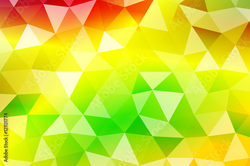 bright summer banner with polygonal shape. For relax design. Vector illustration.