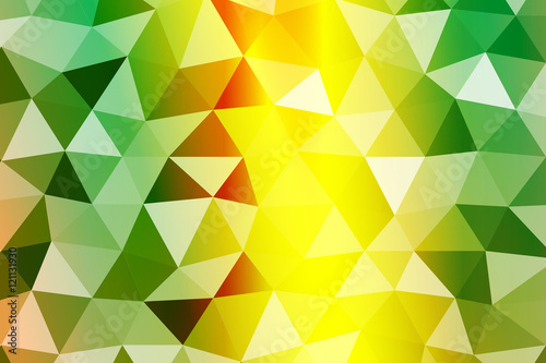 bright summer banner with polygonal shape. For relax design. Vector illustration.