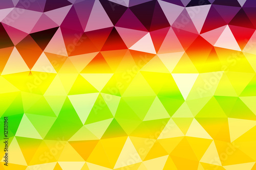 bright summer banner with polygonal shape. For relax design. Vector illustration.