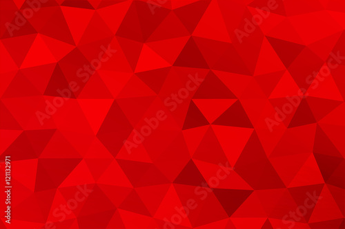 Red polygonal background. triangles. vector illustration.