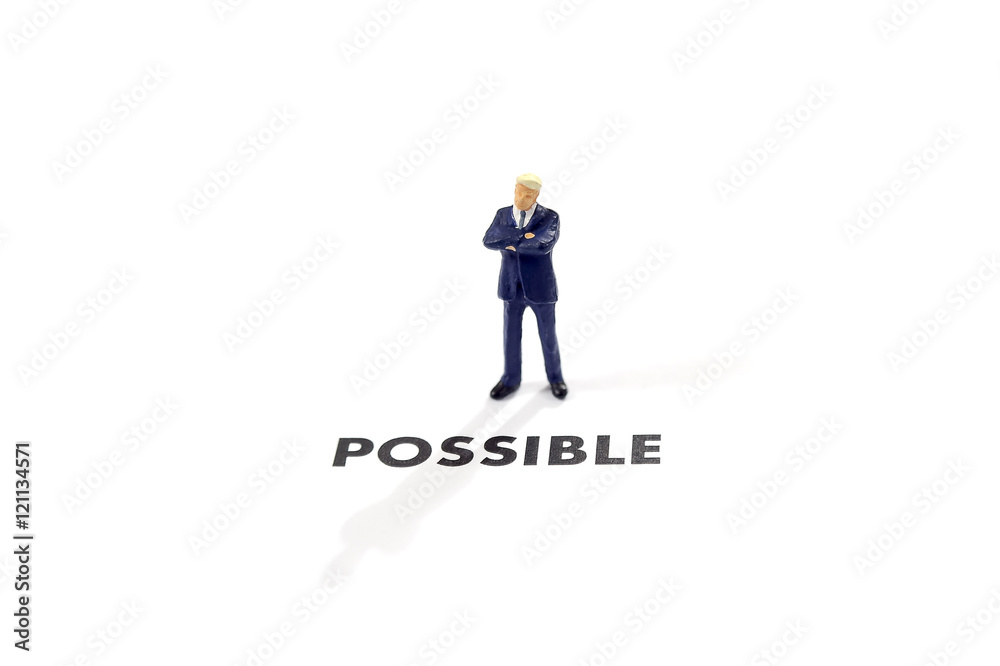 Business Man showing POSSIBLE text Business Man showing POSSIBLE text