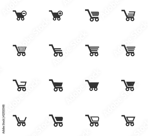 Shopping Bascket icons set