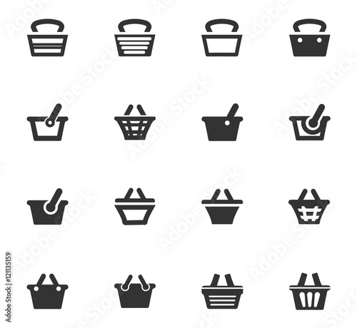 Shopping Bascket icons set