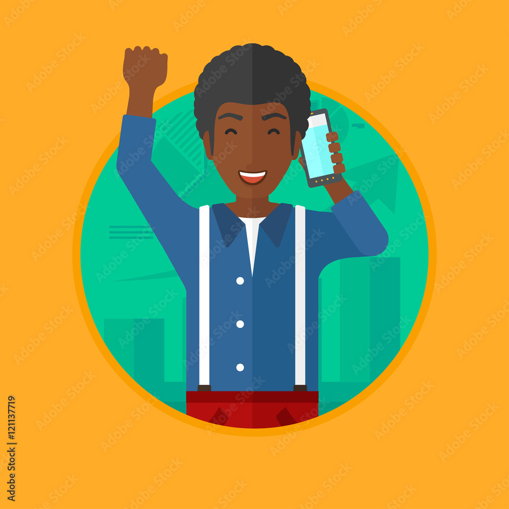 Stockbroker at stock exchange vector illustration. Stockbroker at stock exchange vector illustration.