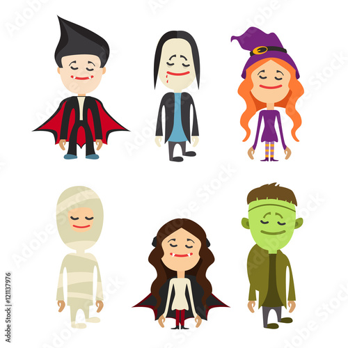 easy to edit vector illustration of Halloween character.Vector