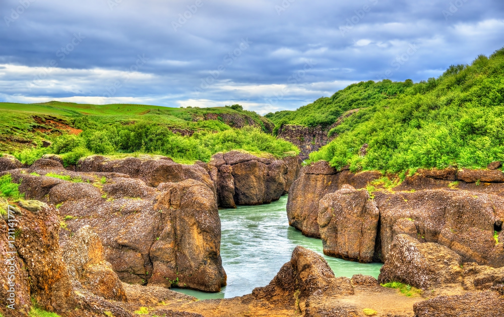 Bruarhlod Canyon of the Hvita river in Iceland Bruarhlod Canyon of the Hvita river in Iceland