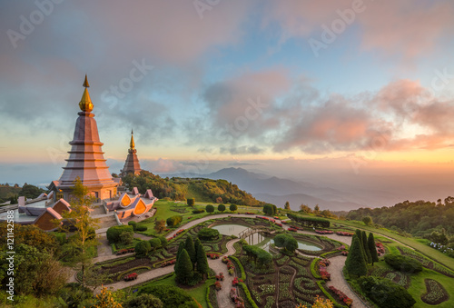 Landscape of two pagoda (noppha methanidon-noppha phon phum siri © hillman