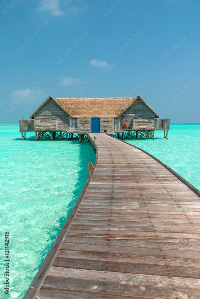 Fantastic lagoon in a Maldivian island