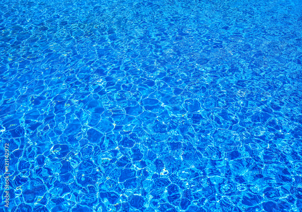 Sunlit water in a water pool