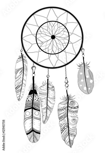 Native american indian dream catcher