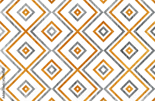 Wallpaper Mural Geometrical golden and silver pattern. Torontodigital.ca