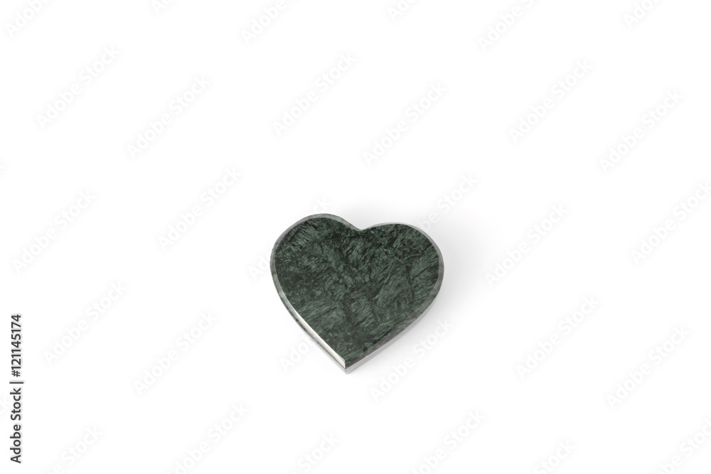 Granite in shape of heart on a white backgound Granite in shape of heart on a white backgound