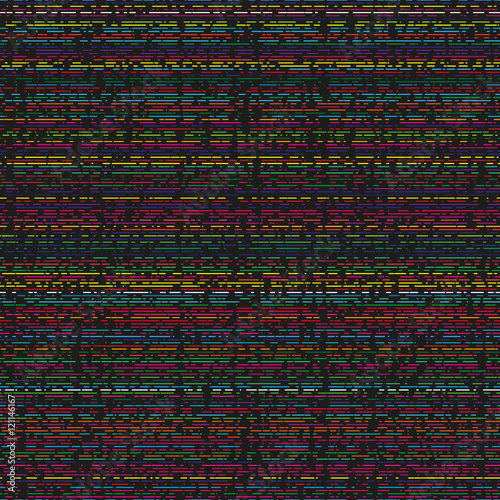 Horizontal irregular intermittent parallel lines. Seamless colorful pattern. Dark texture for a background.