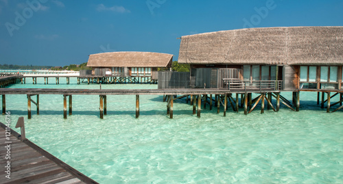 Fantastic lagoon in Maldivian island © forcdan