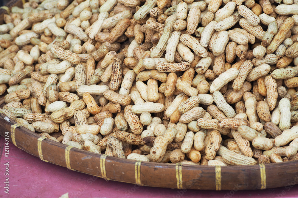 Boiled peanut for sale in local market Boiled peanut for sale in local market